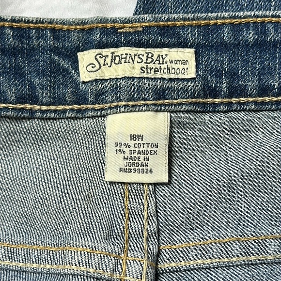 St Johns Bay Medium Wash Bootcut Denim - Picture 5 of 5